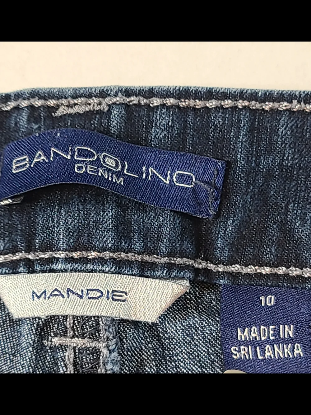 Bandolino Dark Blue Classic Womens Cropped Cuff Mandie Jeans 10